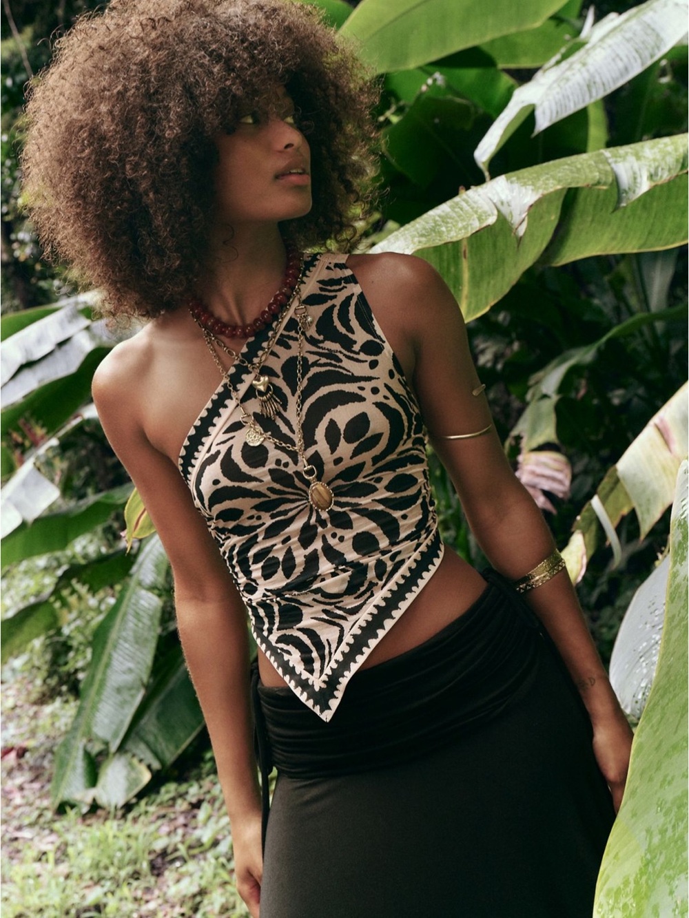 Free People Shore Night Out top One-Shoulder Handkerchief Cami
